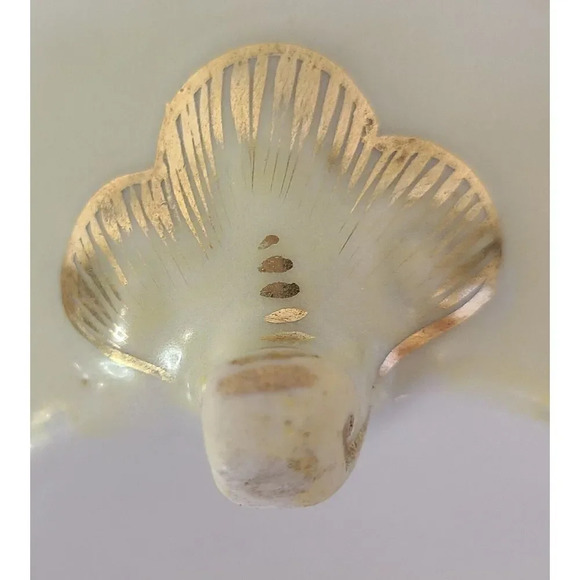 Vintage‎ Hand Painted Pink Gold Floral Footed Teapot & Creamer - Picture 12 of 14